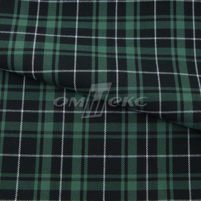 Ткань костюмная Клетка 25577, т.зеленый/зеленый./ч/бел, 230 г/м2, шир.150 см - купить в Волжском. Цена 539.74 руб.
