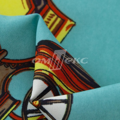 Плательная ткань "Фламенко" 16.2, 80 гр/м2, шир.150 см, принт этнический - купить в Волжском. Цена 241.49 руб.