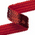 Тесьма с пайетками 3, шир. 20 мм/уп. 25+/-1 м, цвет красный - купить в Волжском. Цена: 778.19 руб.