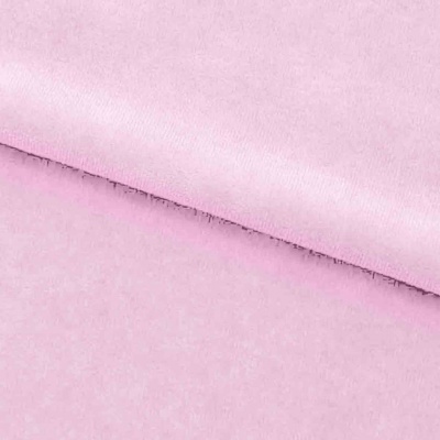 Велюр JS LIGHT 1, 220 гр/м2, шир.150 см, (3,3 м/кг), цвет бл.розовый - купить в Волжском. Цена 1 055.34 руб.