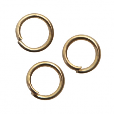 Кольцо  соединительное для бижутерии 5 мм, цв.-золото - купить в Волжском. Цена: 0.44 руб.