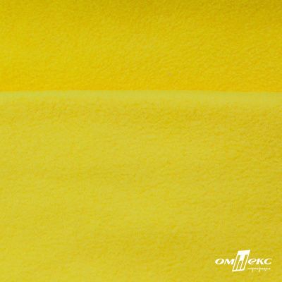 Флис DTY 14-0760, 240 г/м2, шир. 150 см, цвет яркий желтый - купить в Волжском. Цена 640.46 руб.