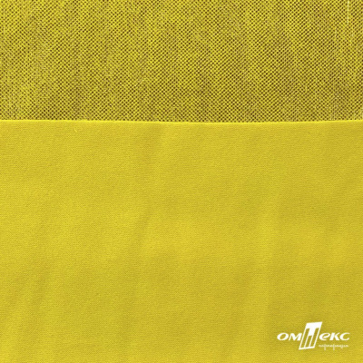 Трикотажное полотно голограмма, шир.140 см, #602 -жёлтый/жёлтый - купить в Волжском. Цена 385.88 руб.