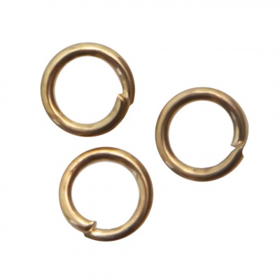 Кольцо  соединительное для бижутерии 4 мм, цв.-золото - купить в Волжском. Цена: 0.41 руб.