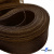 Регилиновая лента, шир.100мм, (уп.25 ярд), цв.- коричневый - купить в Волжском. Цена: 694.13 руб.