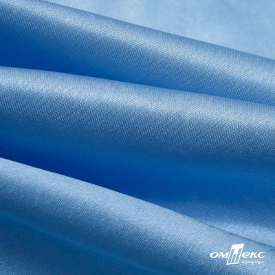 Поли креп-сатин 14-4121, 125 (+/-5) гр/м2, шир.150см, цвет голубой - купить в Волжском. Цена 155.57 руб.