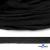 Шнур плетеный d-8 мм плоский, 70% хлопок 30% полиэстер, уп.85+/-1 м, цв.- чёрный - купить в Волжском. Цена: 735 руб.
