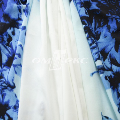 Плательная ткань "Фламенко" 19.1, 80 гр/м2, шир.150 см, принт растительный - купить в Волжском. Цена 241.49 руб.