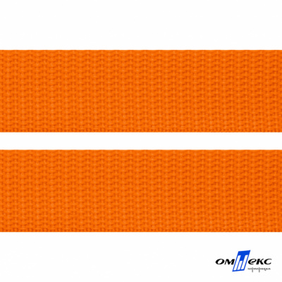 Оранжевый- цв.523 -Текстильная лента-стропа 550 гр/м2 ,100% пэ шир.25 мм (боб.50+/-1 м) - купить в Волжском. Цена: 405.80 руб.
