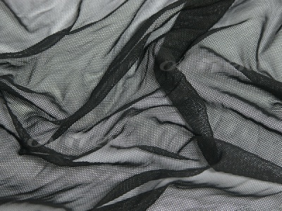 Сетка стрейч (7,81м/кг), 80 гр/м2, шир.160 см, цвет чёрный - купить в Волжском. Цена 1 930.78 руб.