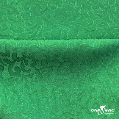 Ткань жаккард королевский, 100% полиэстр 180 г/м 2, шир.150 см, цв-зеленый - купить в Волжском. Цена 293.39 руб.