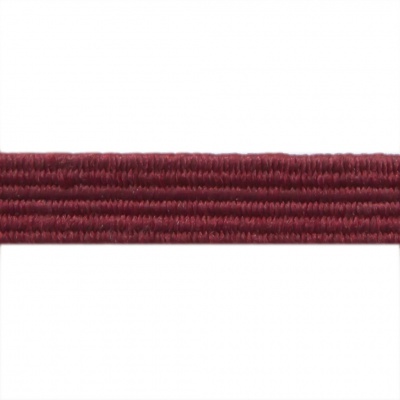 Резиновые нити с текстильным покрытием, шир. 6 мм ( упак.30 м/уп), цв.- 88-бордо - купить в Волжском. Цена: 155.22 руб.