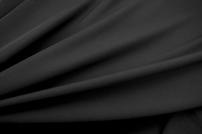 Костюмная ткань с вискозой "Флоренция", 195 гр/м2, шир.150см, цвет чёрный - купить в Волжском. Цена 502.24 руб.