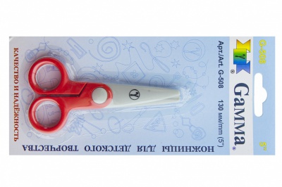 Ножницы G-508 детские 130 мм - купить в Волжском. Цена: 118.32 руб.
