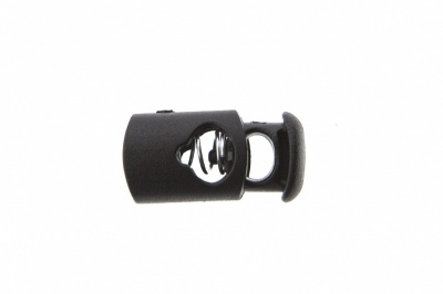 8021 Фиксатор пластиковый "Цилиндр", 20х10 мм, цвет чёрный - купить в Волжском. Цена: 1.29 руб.