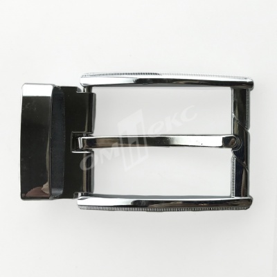 Пряжка металлическая для мужского ремня 845005А#2 (шир.ремня 40 мм), цв.-никель - купить в Волжском. Цена: 110.29 руб.