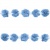 Тесьма плетеная "Рюш", упак. 9,14 м, цвет голубой - купить в Волжском. Цена: 45.87 руб.