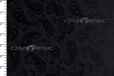Ткань подкладочная жаккард Р14098, чёрный, 85 г/м2, шир. 150 см, 230T - купить в Волжском. Цена 168.15 руб.