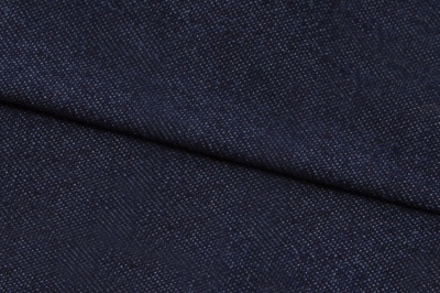 Ткань джинсовая №96, 160 гр/м2, шир.148см, цвет т.синий - купить в Волжском. Цена 350.42 руб.