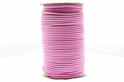 0370-1301-Шнур эластичный 3 мм, (уп.100+/-1м), цв.141- розовый - купить в Волжском. Цена: 459.62 руб.