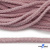 Шнур плетеный d-6 мм круглый, 70% хлопок 30% полиэстер, уп.90+/-1 м, цв.1087-розовый - купить в Волжском. Цена: 588 руб.