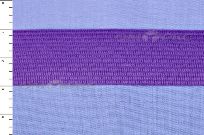 Окантовочная тесьма №0225, шир. 22 мм (в упак. 100 м), цвет фиолет - купить в Волжском. Цена: 271.60 руб.