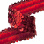Тесьма с пайетками 3, шир. 30 мм/уп. 25+/-1 м, цвет красный - купить в Волжском. Цена: 1 087.39 руб.