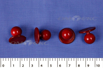 Пуговица поварская "Пукля", 10 мм, цвет красный - купить в Волжском. Цена: 2.28 руб.