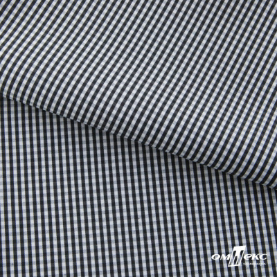Ткань сорочечная Клетка Виши, 115 г/м2, 58% пэ,42% хл, шир.150 см, цв.6-черный, (арт.111) - купить в Волжском. Цена 306.69 руб.