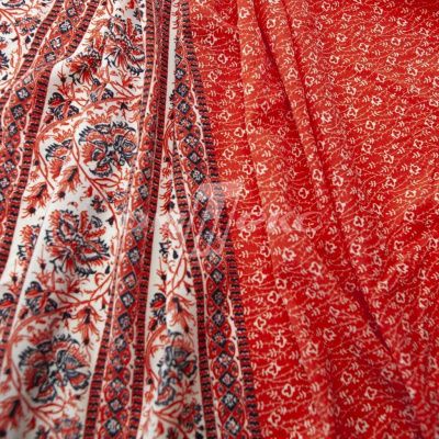 Плательная ткань "Фламенко" 24.1, 80 гр/м2, шир.150 см, принт этнический - купить в Волжском. Цена 241.49 руб.