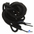 Шнурки #106-09, круглые 130 см, цв.чёрный - купить в Волжском. Цена: 21.92 руб.