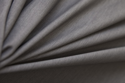 Костюмная ткань с вискозой "Флоренция", 195 гр/м2, шир.150см, цвет св.серый - купить в Волжском. Цена 491.97 руб.