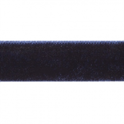 Лента бархатная нейлон, шир.12 мм, (упак. 45,7м), цв.180-т.синий - купить в Волжском. Цена: 411.60 руб.