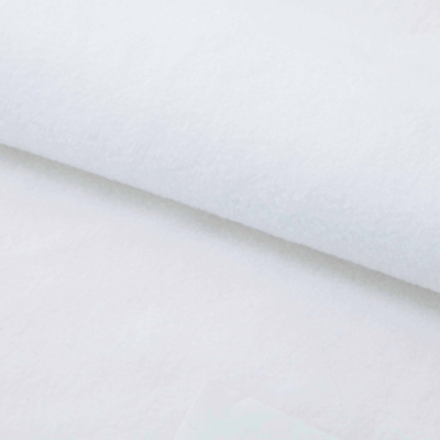 Флис DTY 240 г/м2, White/белый, 150 см (2,77м/кг) - купить в Волжском. Цена 640.46 руб.