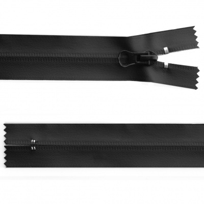 Молния водонепроницаемая PVC Т-7, 20 см, неразъемная, цвет чёрный - купить в Волжском. Цена: 21.56 руб.