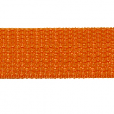 Стропа текстильная, шир. 25 мм (в нам. 50+/-1 ярд), цвет оранжевый - купить в Волжском. Цена: 409.94 руб.