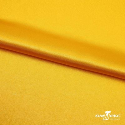 Поли креп-сатин 13-0859, 125 (+/-5) гр/м2, шир.150см, цвет жёлтый - купить в Волжском. Цена 155.57 руб.