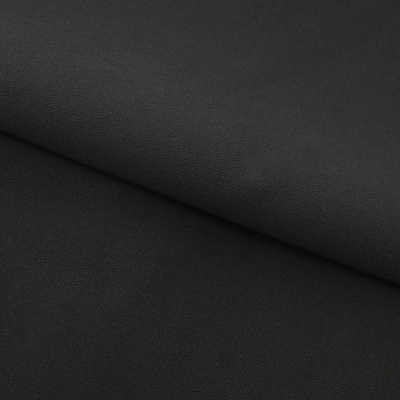 Костюмная ткань "Элис", 220 гр/м2, шир.150 см, цвет чёрный - купить в Волжском. Цена 308 руб.