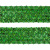Тесьма с пайетками D4, шир. 35 мм/уп. 25+/-1 м, цвет зелёный - купить в Волжском. Цена: 1 308.30 руб.