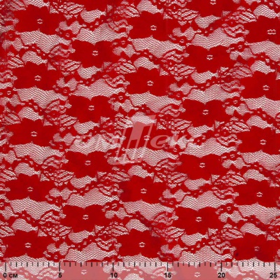 Кружевное полотно стрейч 15A61/RED, 100 гр/м2, шир.150см - купить в Волжском. Цена 1 597.08 руб.