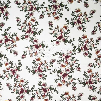 Плательная ткань "Фламенко" 23.1, 80 гр/м2, шир.150 см, принт растительный - купить в Волжском. Цена 264.56 руб.