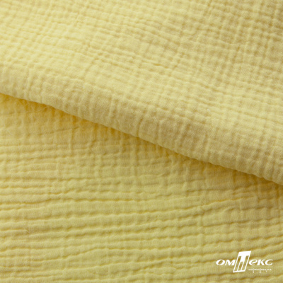 Ткань Муслин, 100% хлопок, 125 гр/м2, шир. 135 см (12-0824) цв.лимон нюд - купить в Волжском. Цена 337.25 руб.