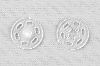 Кнопки пришивные пластиковые 15 мм, блистер 24шт, цв.-прозрачные - купить в Волжском. Цена: 68.79 руб.
