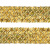 Тесьма с пайетками D16, шир. 35 мм/уп. 25+/-1 м, цвет золото - купить в Волжском. Цена: 1 281.60 руб.