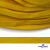 Шнур плетеный (плоский) d-12 мм, (уп.90+/-1м), 100% полиэстер, цв.269 - жёлтый - купить в Волжском. Цена: 8.62 руб.