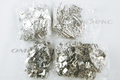 Крючки брючные 4 шипа "Стром" 144 шт. никель - купить в Волжском. Цена: 383.97 руб.
