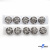 119-01 Кнопки пришивные декоративные металл 21 мм, цв.-никель - купить в Волжском. Цена: 21.54 руб.