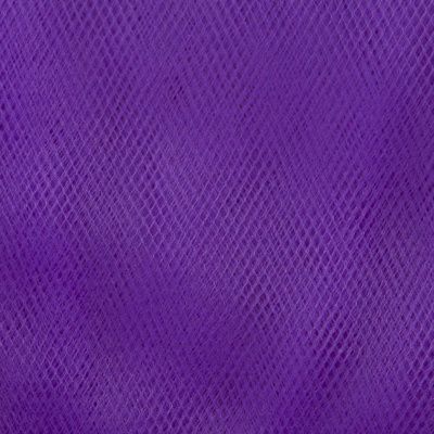 Фатин матовый 16-85, 12 гр/м2, шир.300см, цвет фиолетовый - купить в Волжском. Цена 97.30 руб.