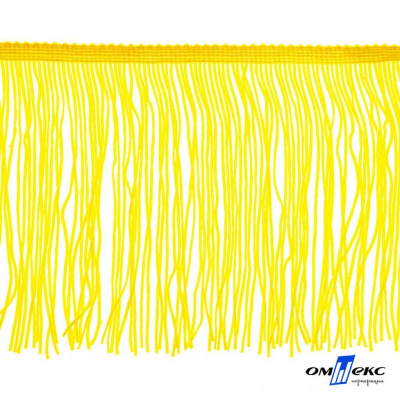 Бахрома для одежды (вискоза), шир.15 см, (упак.10 ярд), цв. 34 - жёлтый - купить в Волжском. Цена: 617.40 руб.