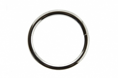 Кольцо металлическое d-32 мм, цв.-никель - купить в Волжском. Цена: 3.57 руб.